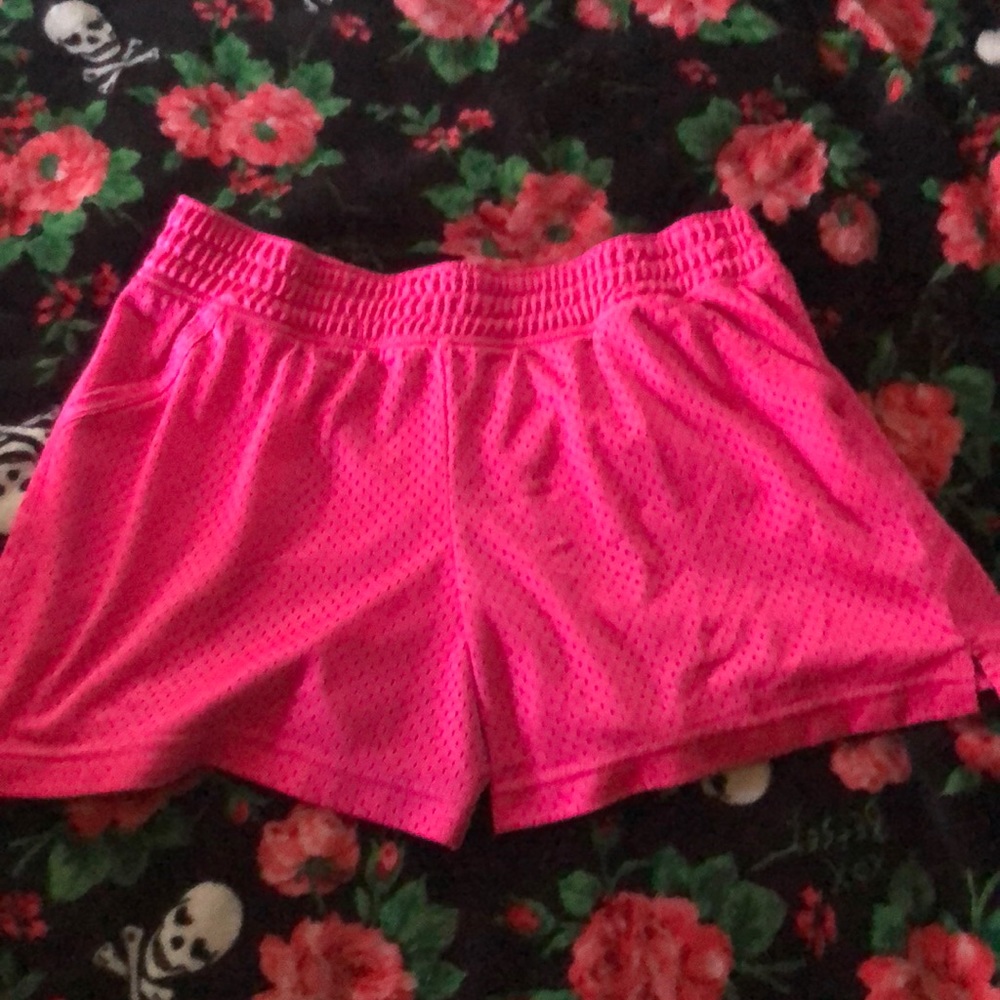 Hot pink shorts